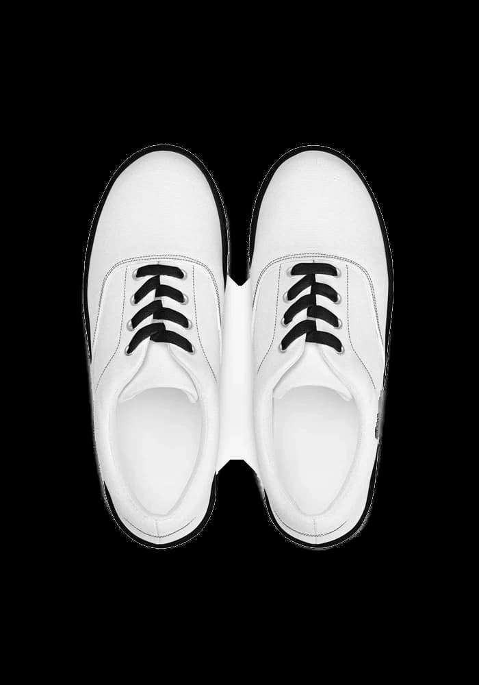 Canvas sneakers met veters en eigen design — heren — productfoto