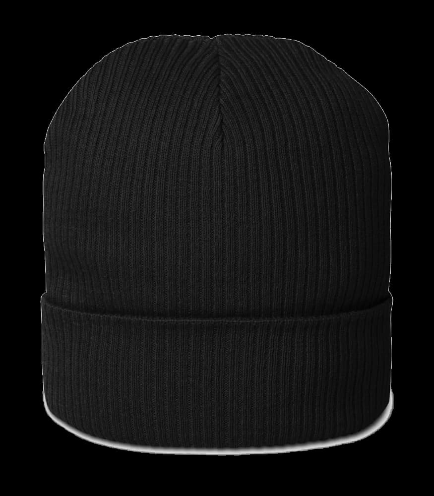 Geribbelde muts met eigen design — biologisch — productfoto