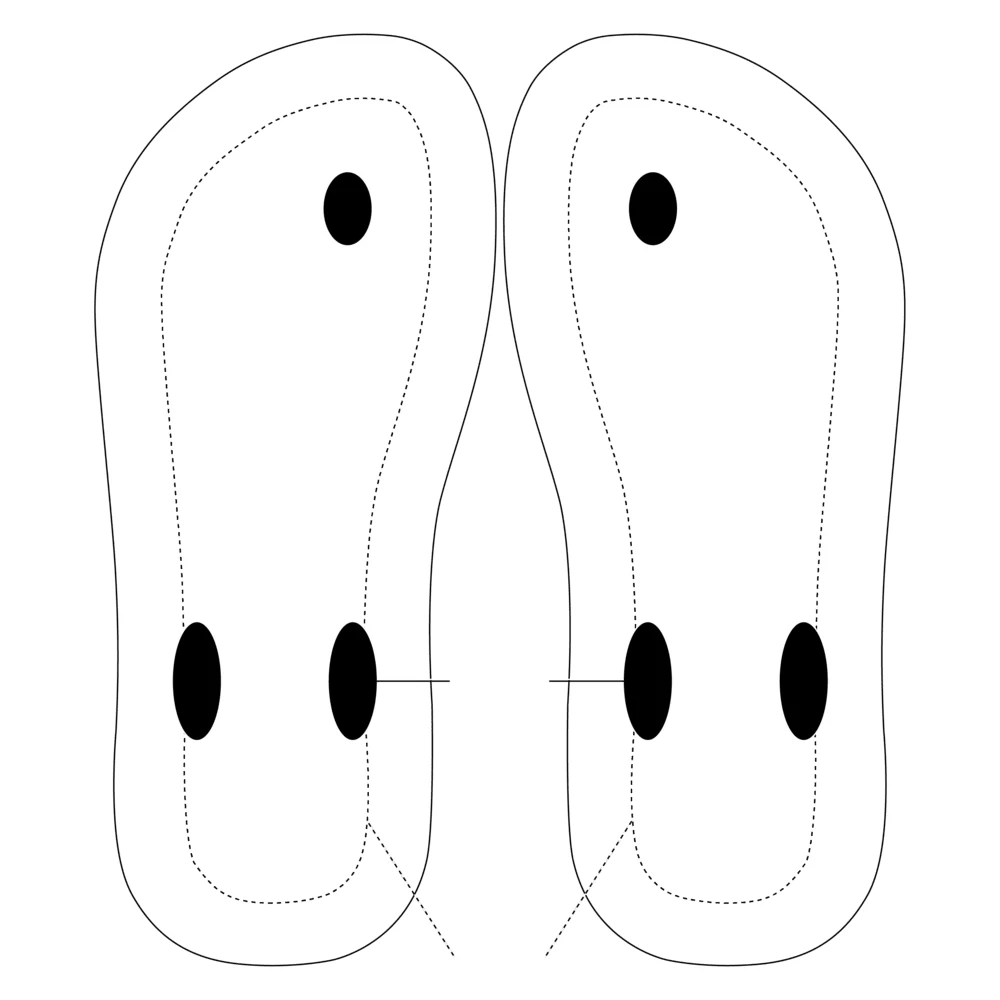 Teenslippers met eigen design — Wit