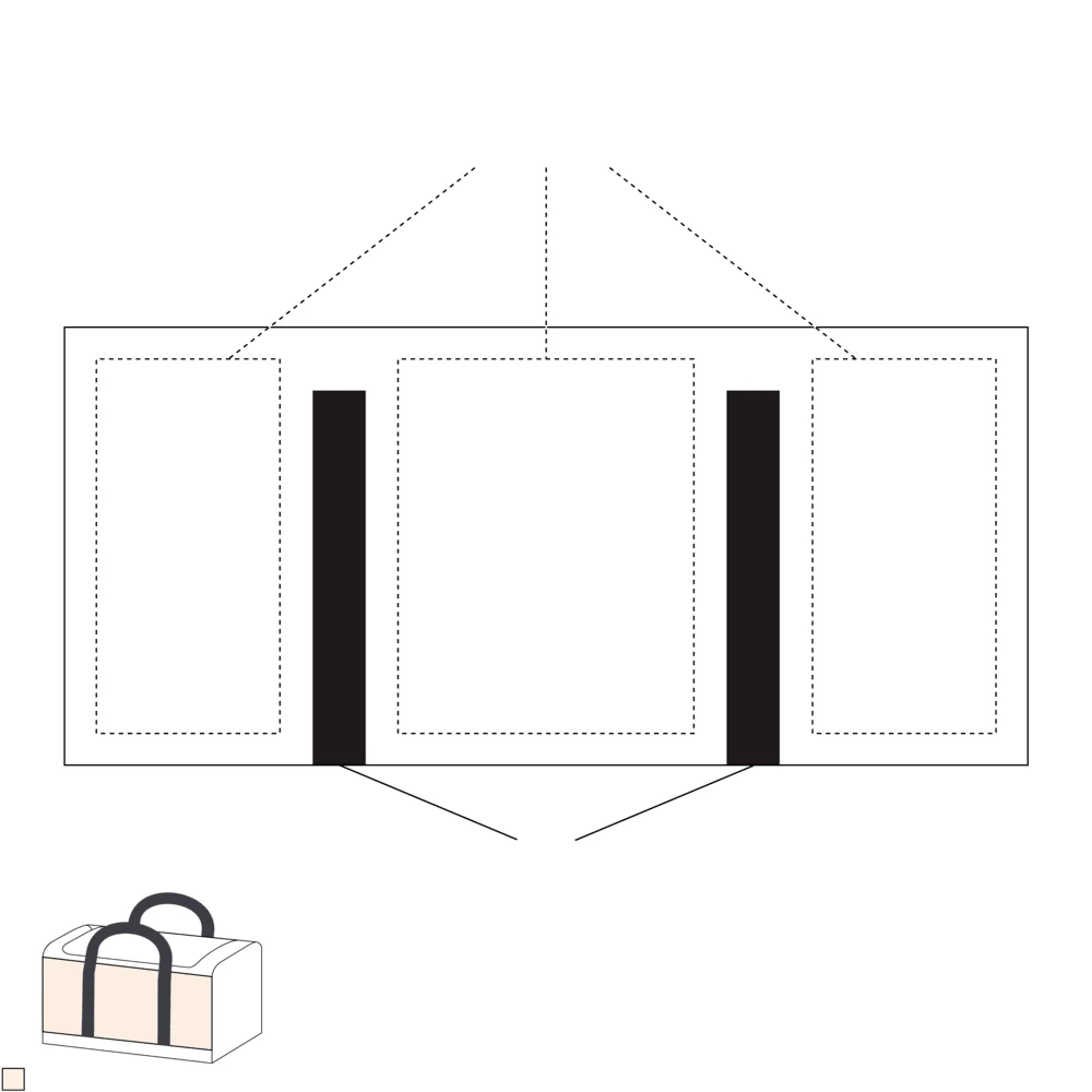 Weekendtas met eigen design — Wit