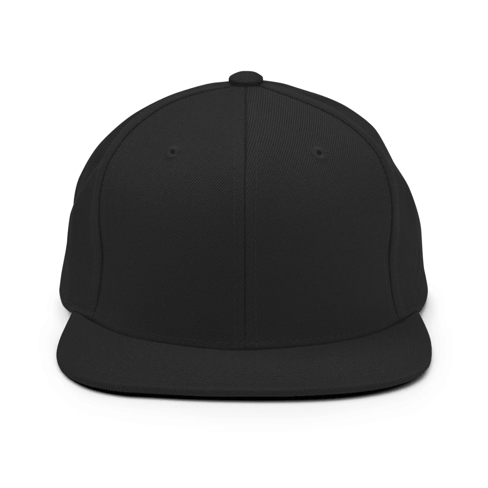 Snapback met eigen design — klassiek — Zwart