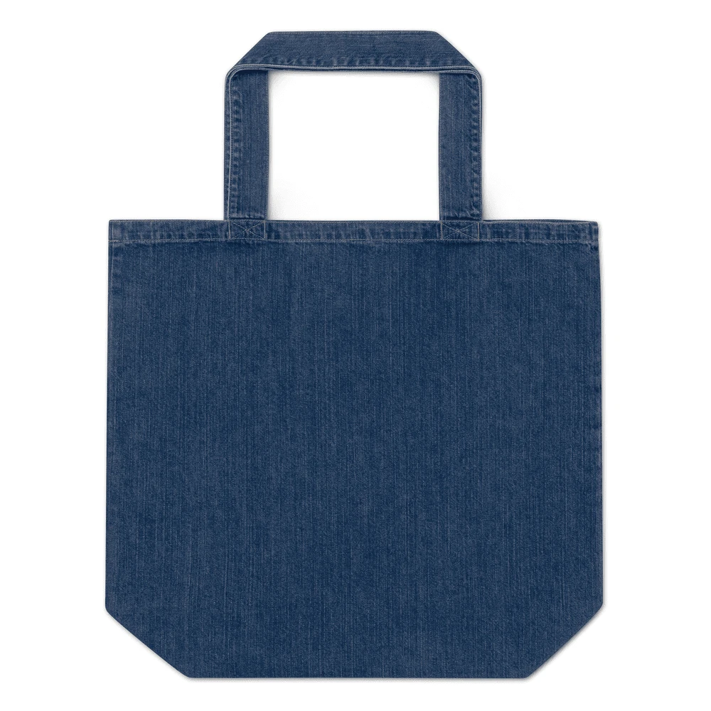 Denim tas met eigen design — Denimblauw blauw