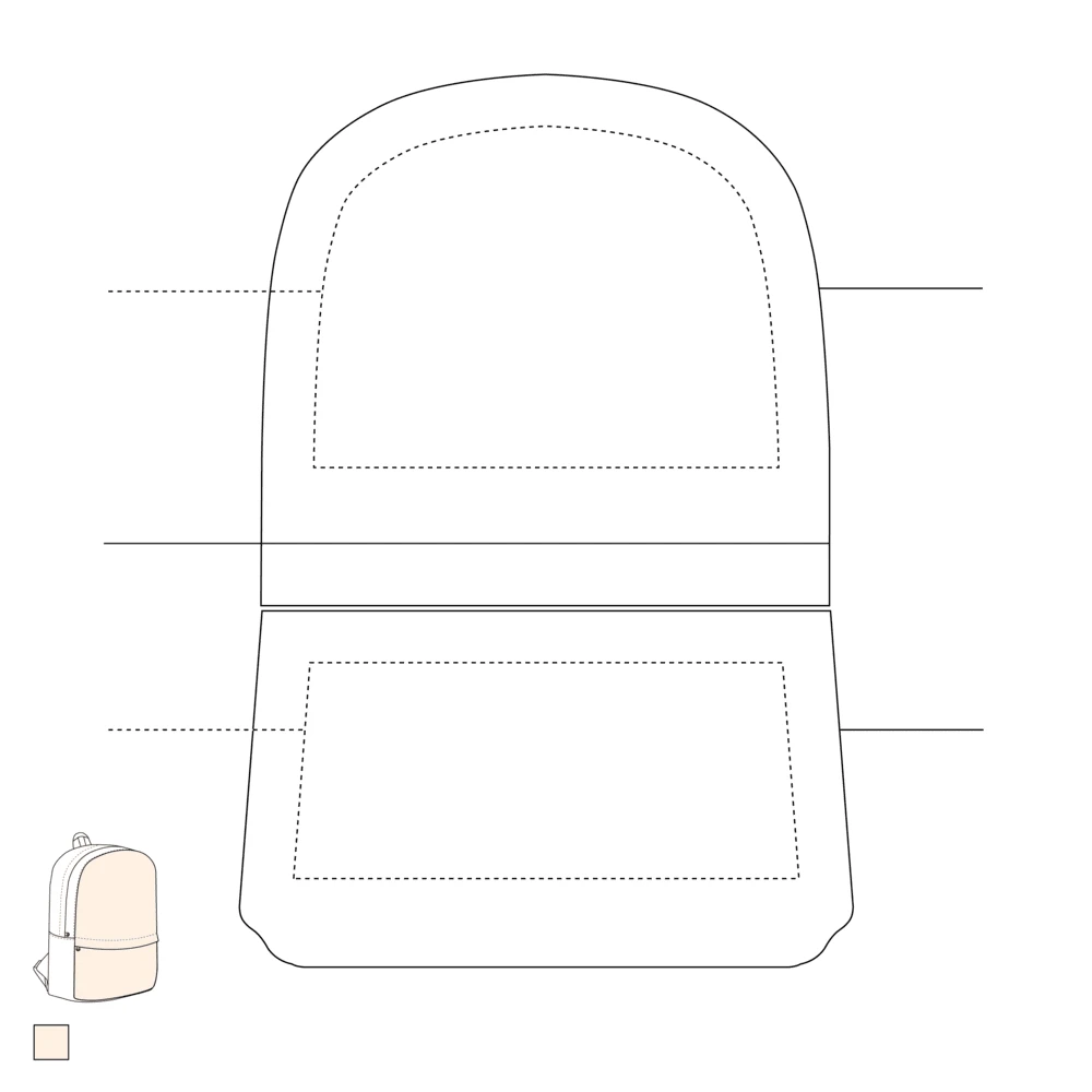 Rugzak met eigen design — Wit